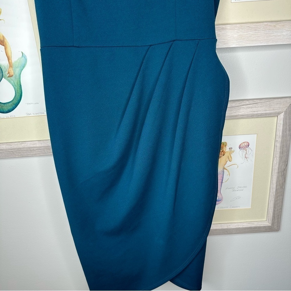 Lulus New Teal Blue Forever Your Girl Bodycon Sleeveless Mini Dress Women’s M - Picture 4 of 9